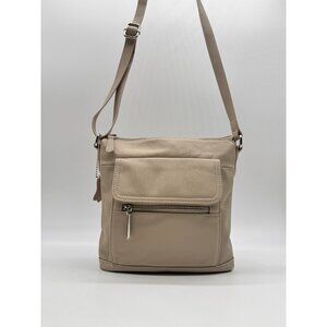GIANI BERNINI Nappa Venice leather crossbody organizer bag -Flax / Light beige-U